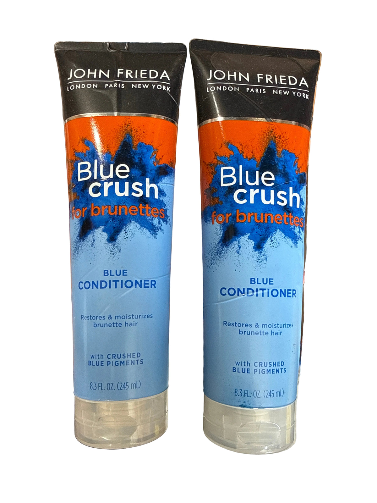 2x John Frieda Blue Crush for Brunettes Hair Blue Conditioner, 8.3 fl. oz.