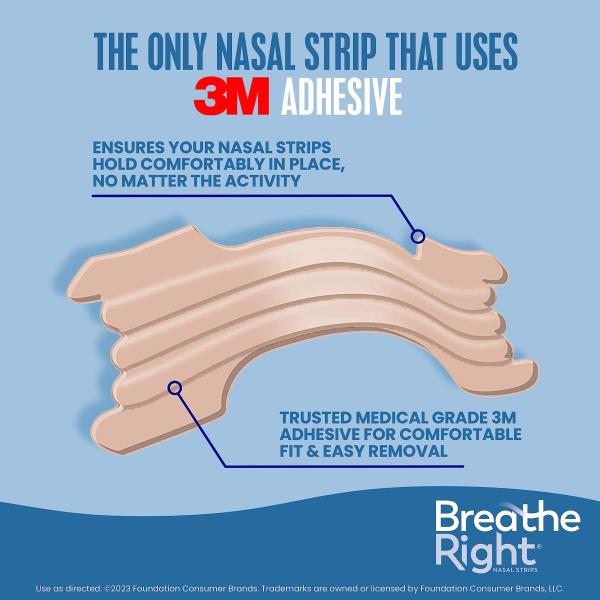 Breathe Right Nasal Strips, Extra Strength, Tan Nasal Strips, Help Stop Snoring, Drug-Free Snoring Solution & Instant Nasal Congestion Relief Caused by Colds & Allergies, 26 Count (Packaging May Vary)