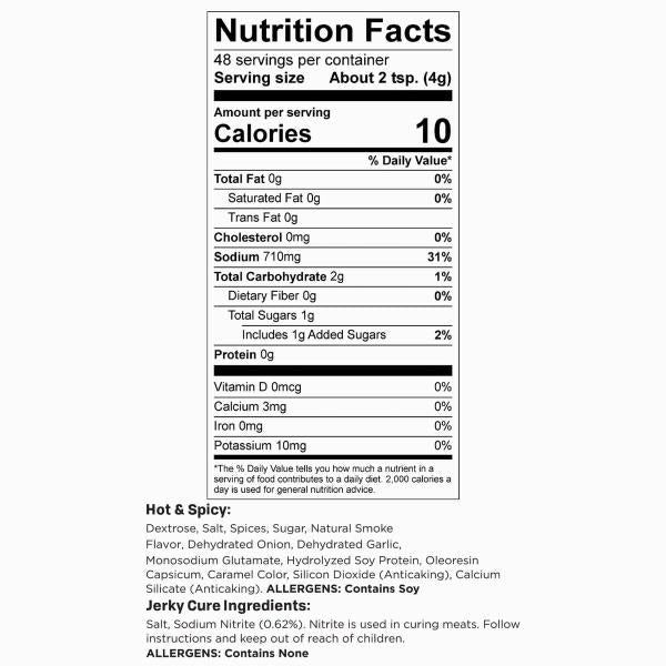 Nesco BJH-3, Jerky Spice Works, Hot-N-Spicy Flavor, 3Count, Green, 6.9 Ounce (Pack of 1), (BJH-6)