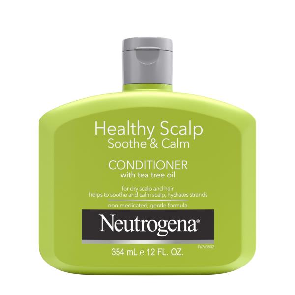 Neutrogena Tea Tree Oil Conditioner - Soothing & Calming for Healthy, Moisturized Hair & Scalp, pH-Balanced, Paraben-Free, Phthalate-Free, Safe for Color-Treated Hair, 12 fl oz