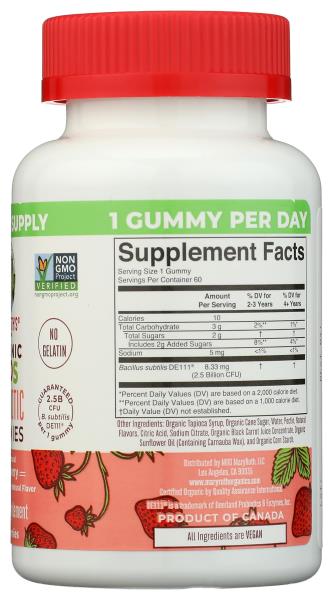 Mary Ruth's Organic Kids Probiotic Gummies