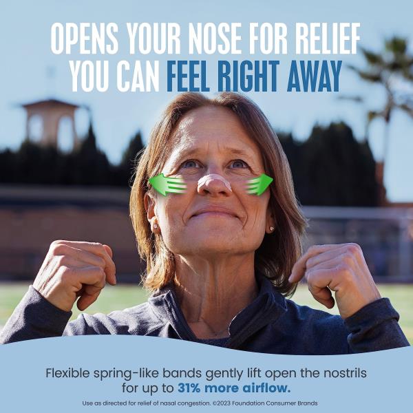 Breathe Right Nasal Strips, Extra Strength, Tan Nasal Strips, Help Stop Snoring, Drug-Free Snoring Solution & Instant Nasal Congestion Relief Caused by Colds & Allergies, 26 Count (Packaging May Vary)