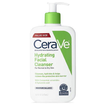 (2 Pack) CeraVe Hydrating Facial Cleanser - Value Size, Normal to Dry Skin
