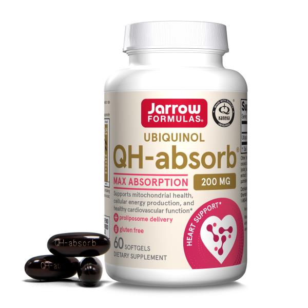 Jarrow Formulas CoQ10 200mg Softgels - 60 Day Supply, Ubiquinol Co Q 10 Supplement for Cardiovascular Health, 60 Softgels