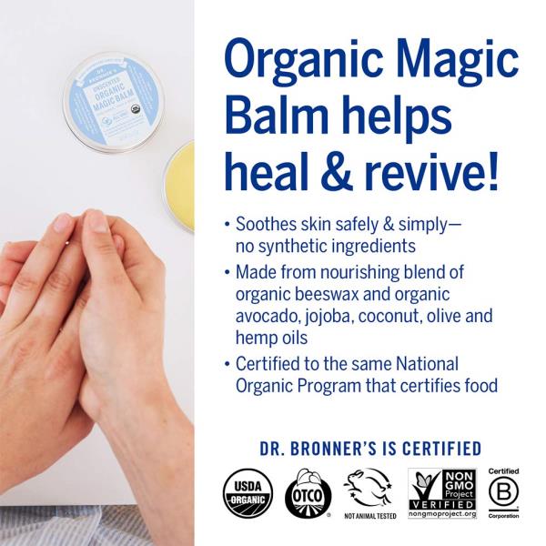 Dr. Bronner's - Organic Magic Balm, Hands Face Body, 2 oz ***VALUE 6 PACK**