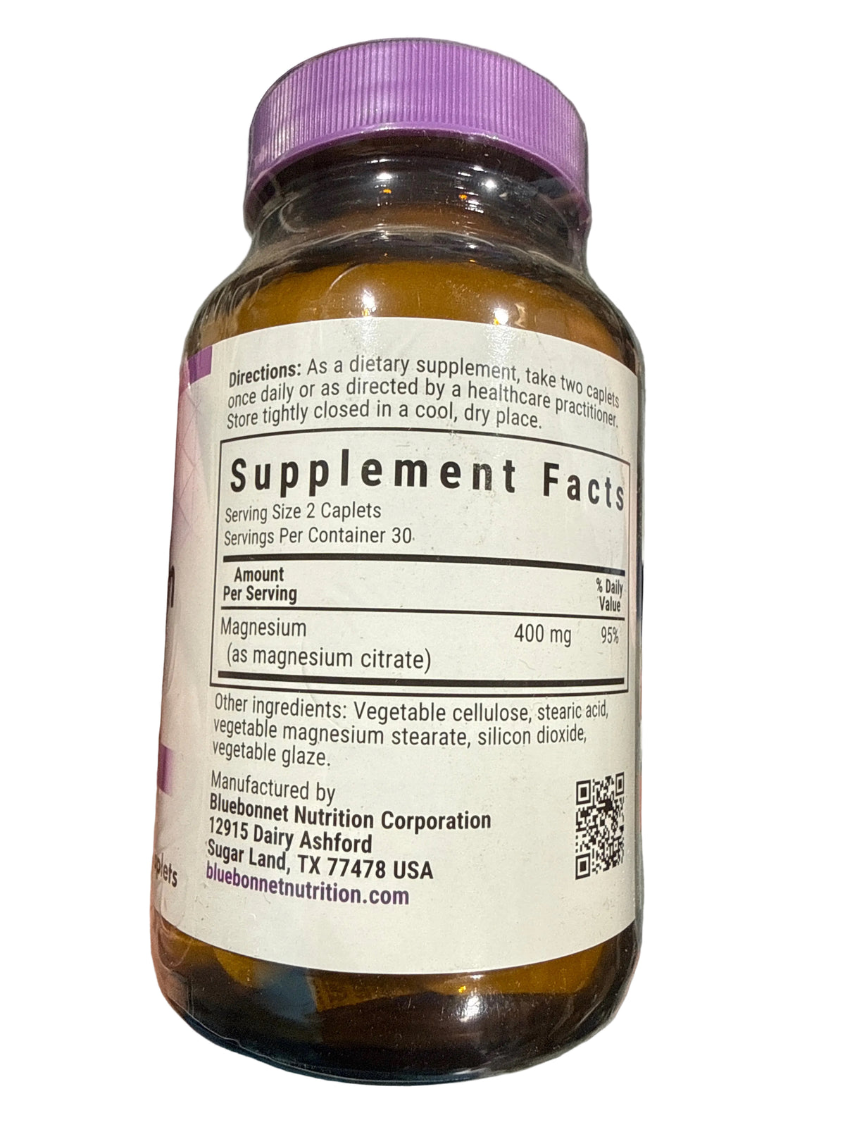 2x 10/26 Bluebonnet Magnesium Citrate 60 Caplets