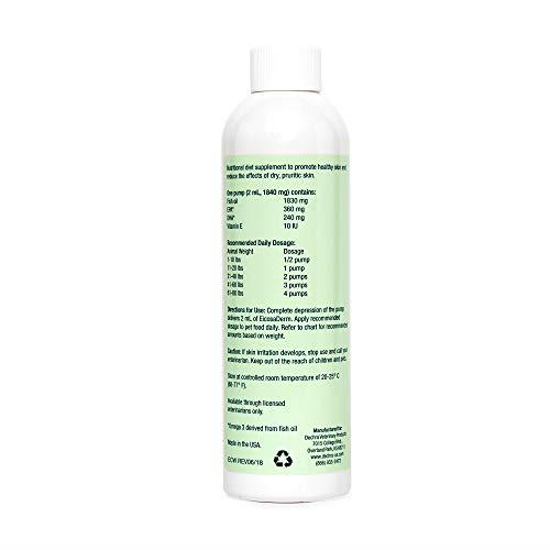 Dechra Eicosaderm Omega 3 Liquid - Dog & Cat Supplement, Fatty Acid, Nutritional Support