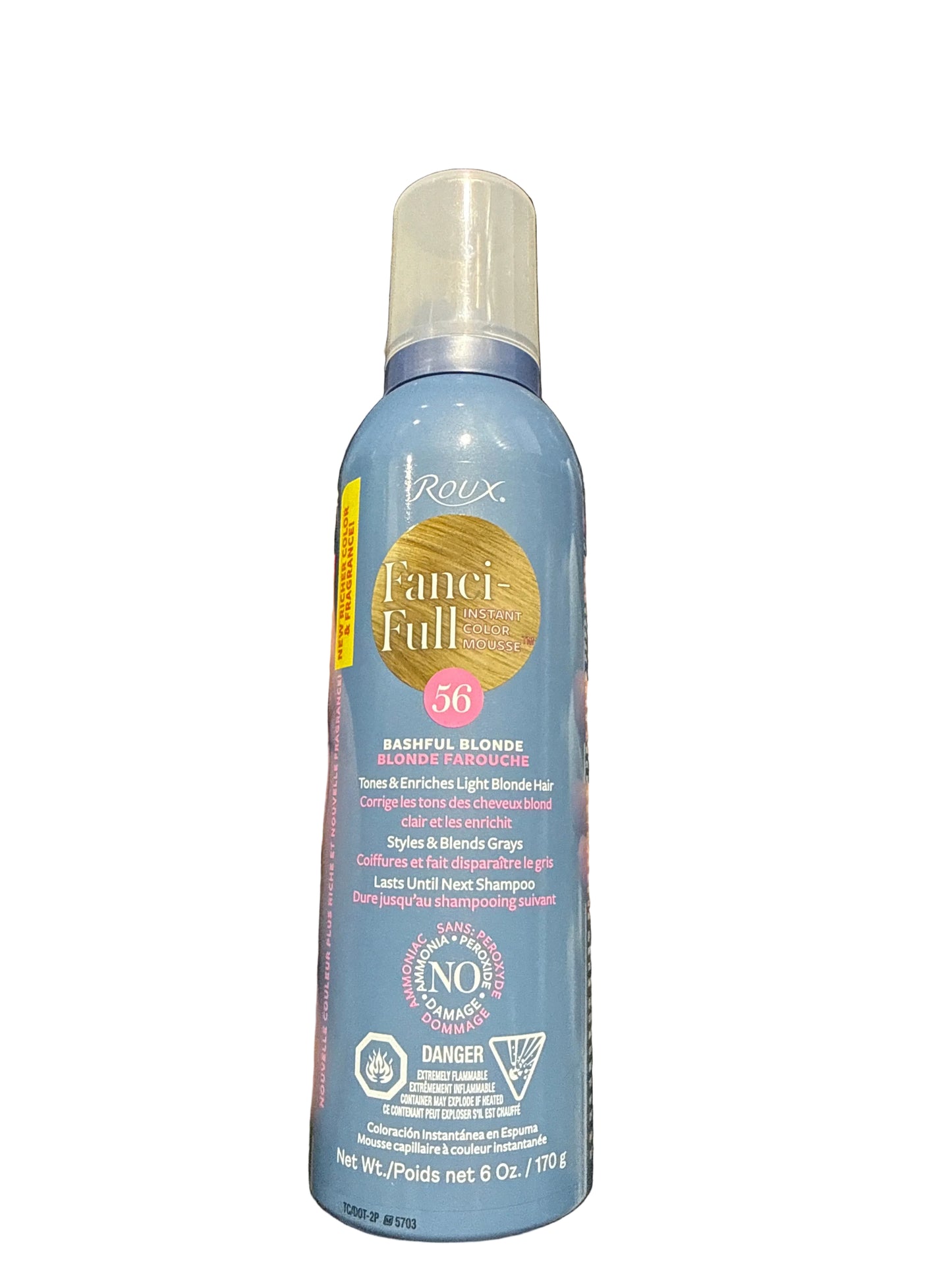Roux Fanci-Full Color Styling Mousse 56 Bashful Blonde – 6 oz