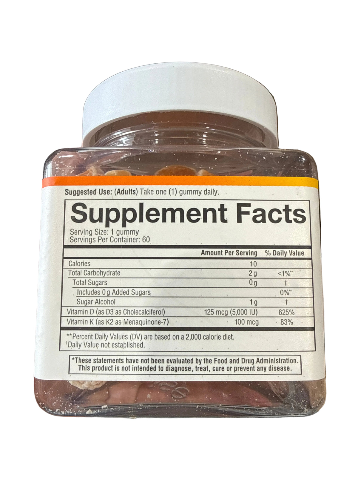 2x 10/26 Youtheory® K2 D3 Zero Sugar Peach Gummies, 120 Count Vitamins