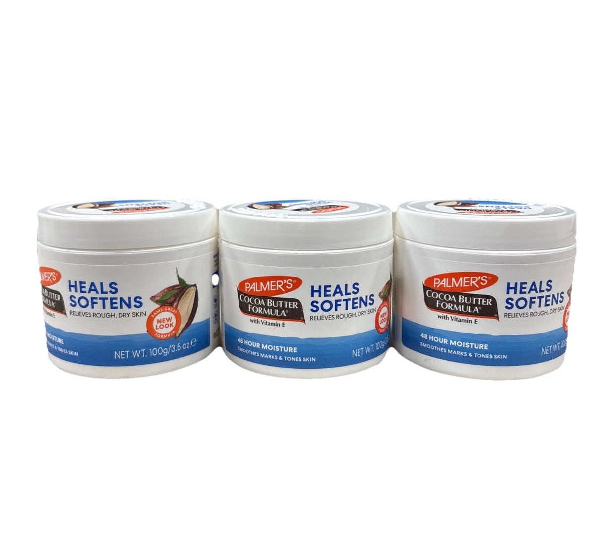 Cocoa Butter Formula With Vitamin E, Heals Softens 3 Pack (3.5 Oz Per Jar’s)