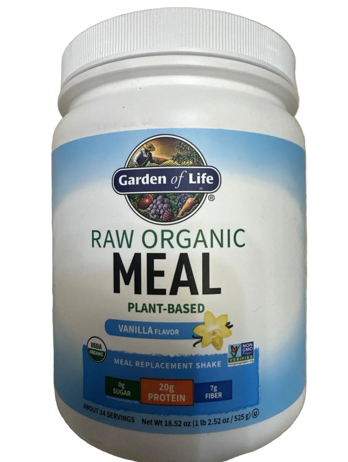 Garden Of Life Raw Organic Meal Vanilla 1lb Best By 08/05/2026