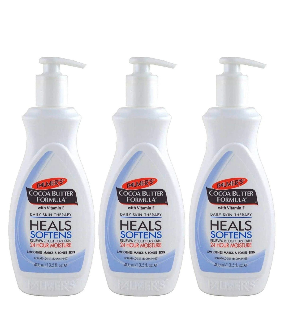 3 pack Palmers Cocoa Butter Lotion 13.5oz Pump