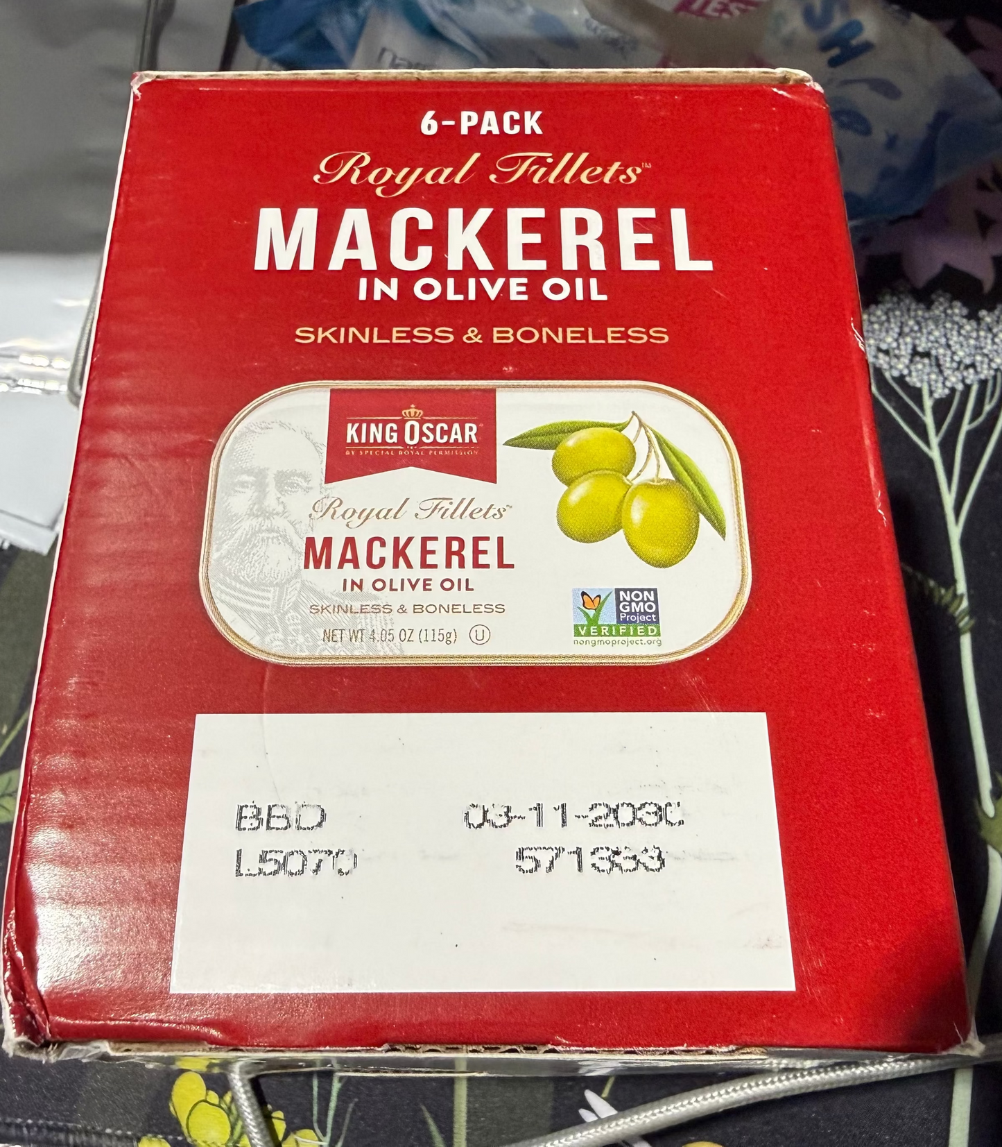 Mackerel in Olive Oil, 4.05 Ounce Can Pack of 6, Packaging May Vary, Skinless