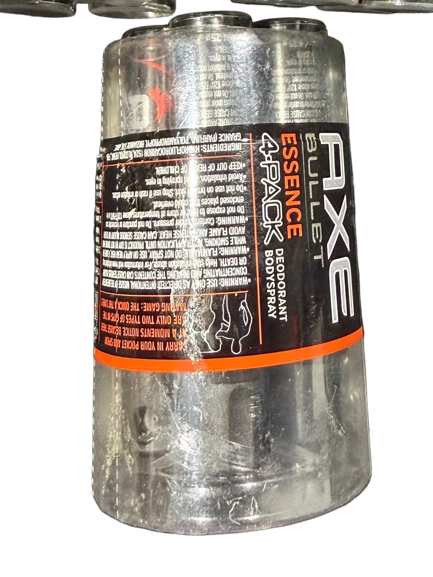 1 pack of 4 Axe Bullet Body Spray Essence 0.15oz each