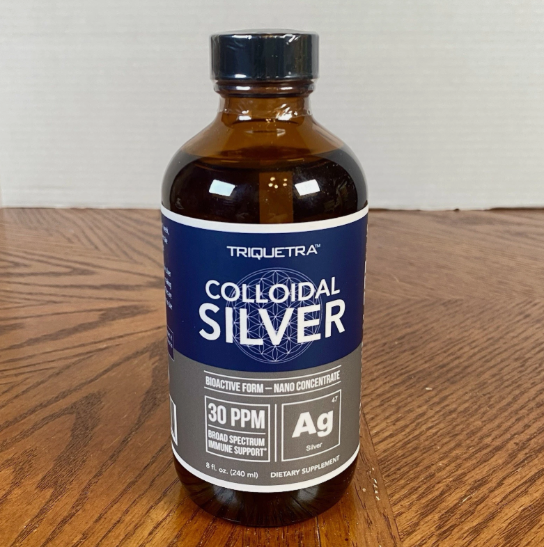 Bioactive Colloidal Silver - 8 oz, Glass Bottle, Vegan, Safe Doses with Highest Effectiveness - Nano Ions, 30 PPM - Immune Support (48 Servings)
