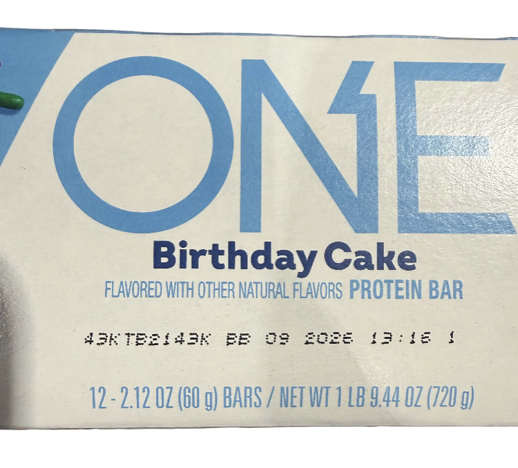 48 ONE Protein Bars, Birthday Cake, Gluten Free with 20g Protein and 1g Sugar