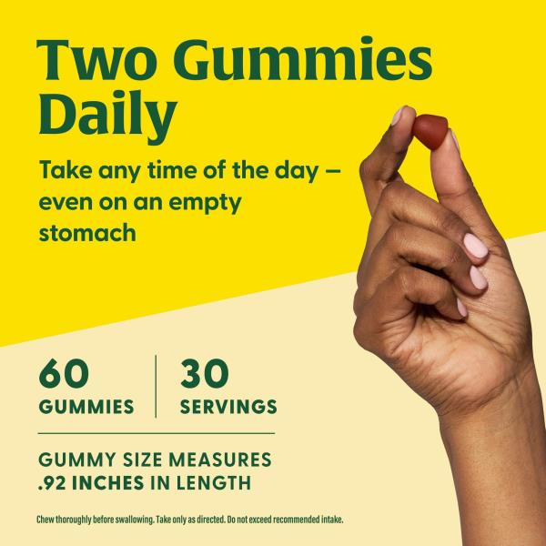 MegaFood Women's Multi - Multivitamin for Women - Gummy Vitamins - Vitamin C, Vitamin D, Zinc, Vitamin B12 & Choline - Immune Support & Bone Health - Vegetarian - Tangerine - 60 Gummies (30 Servings)