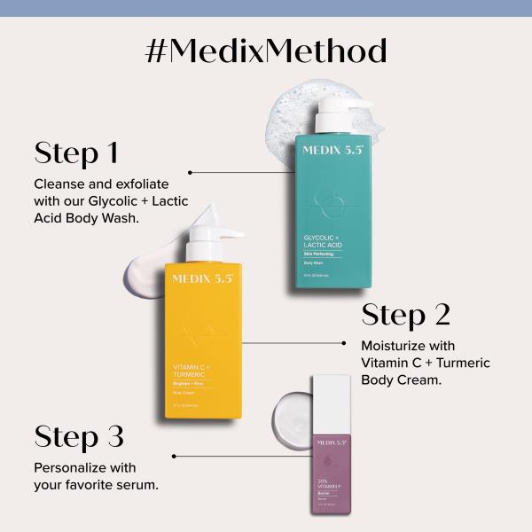 MEDIX 5.5 Vitamin C Cream Face Lotion & Body Lotion Moisturizer | Anti Aging Skin Care Firming & Brightening Cream Diminishes The Look Of Uneven Skin Tone, Age Spots, & Sun Damaged Dry Skin, 15 Fl Oz