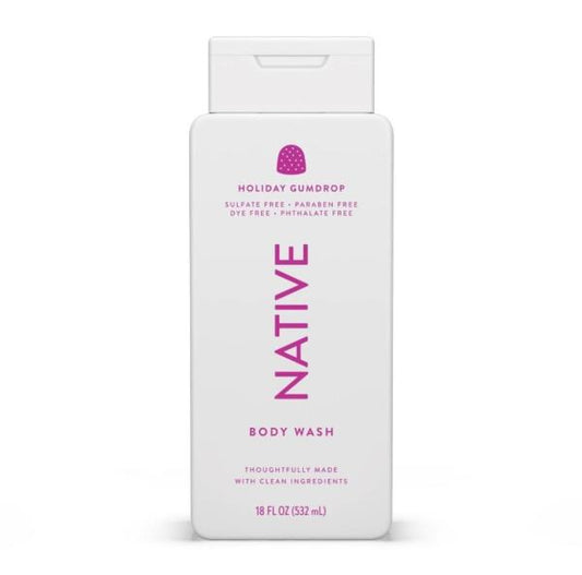 Native Holiday Gumdrop Body Wash - Limited Edition 18 oz