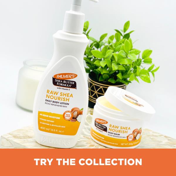 Palmer’s Shea Butter Formula Raw African Shea Butter Balm, Nourishing Body Moisturizer for Rough, Dry Skin, 7.25 Ounces