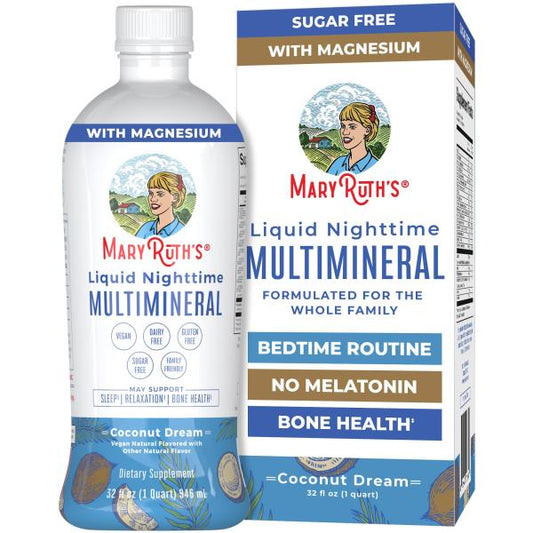 MaryRuth Organics Liquid Nighttime Multimineral | 32 Oz 08/2026