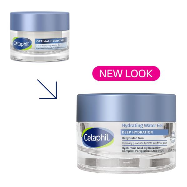 (2) Cetaphil Deep Hydration Skin Restoring Water Gel 1.7 oz, Fragrance Free