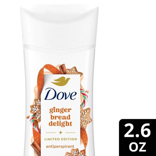 DOVE Antiperspirant Gingerbread Delight Limited Edition Lot of 4 NEW 2.6 OZ Each