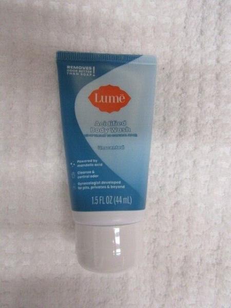 (2 Tubes) Lume Acidified Body Wash - Cleanses & Controls Odor, Unscented