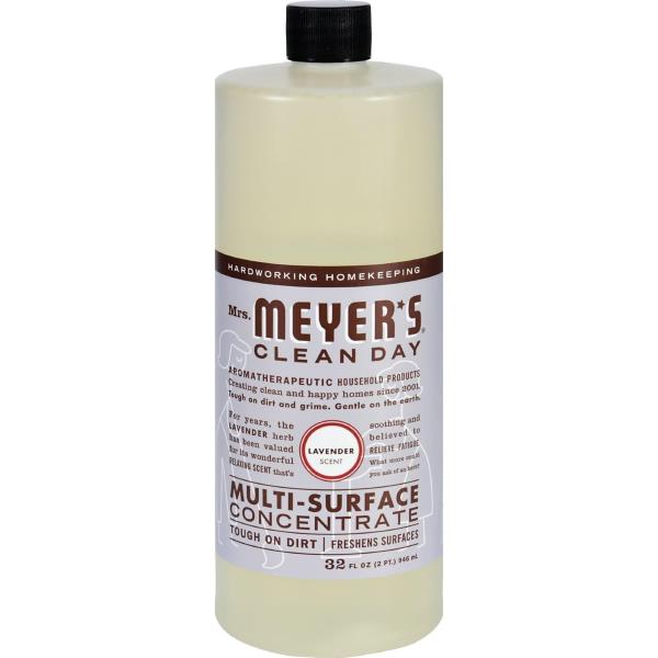 2 Bottles MRS. MEYER'S CLEAN DAY Multi-Surface Cleaner Lavender, 32 fl. oz