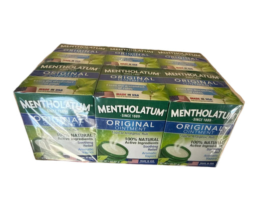 6 Pack Mentholatum Original Topical Analgesic Ointment Aromatic Vapor Rub 3oz