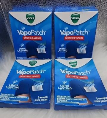 Vicks VapoPatch with Soothing Non-Medicated Vapors  4 X 5ct Cartons