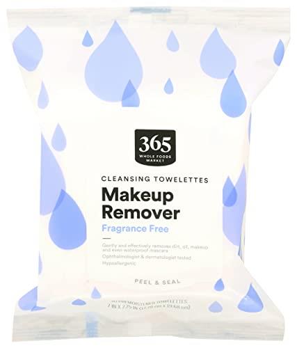 4 Packs 365 by Whole Foods Market  Cleansing Towelettes Makeup Remover  30 Count