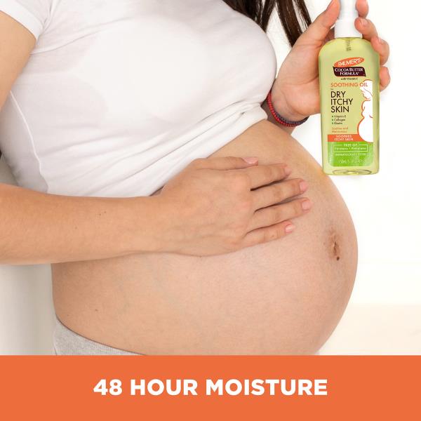 Palmer's Cocoa Butter Formula Soothing Oil with Vitamin E, Dry, Itchy Skin Relief, Pregnancy-Safe Anti-Itch Body Oil, 5.1 Ounces