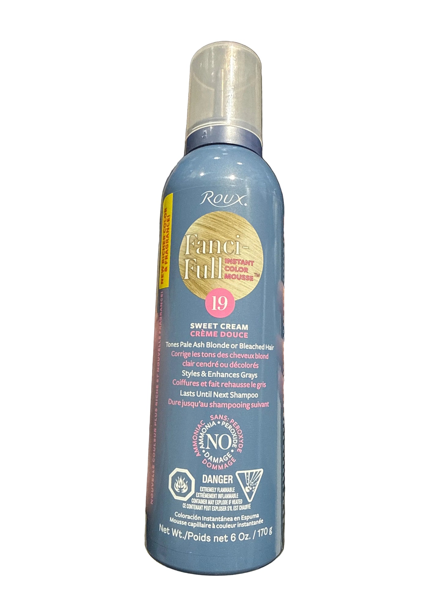 Roux Fanci-Full Color Styling Mousse 19 Sweet Cream 6 oz