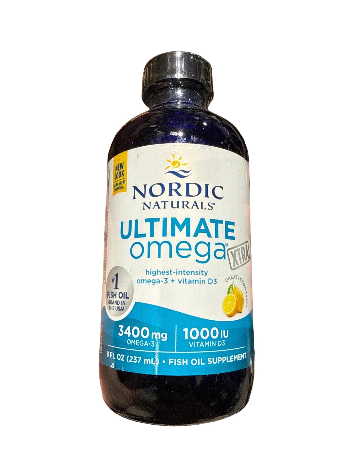 5/27 Nordic Naturals Ultimate Omega Xtra, Lemon Flavored 8oz 3400mg Omega 3 1000iu