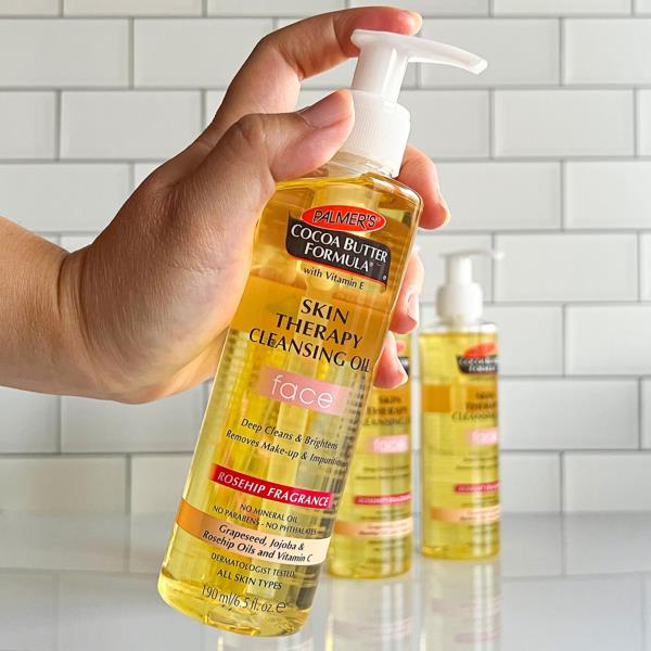 (2) Palmer's Cocoa Butter Skin Therapy Oil, Makeup Remover Rosehip 6.5 Oz