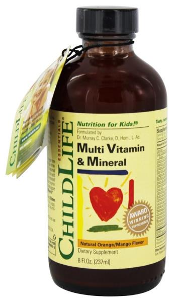 ChildLife, Multi Vitamin & Mineral, Orange/Mango Flavor, 237 Ml