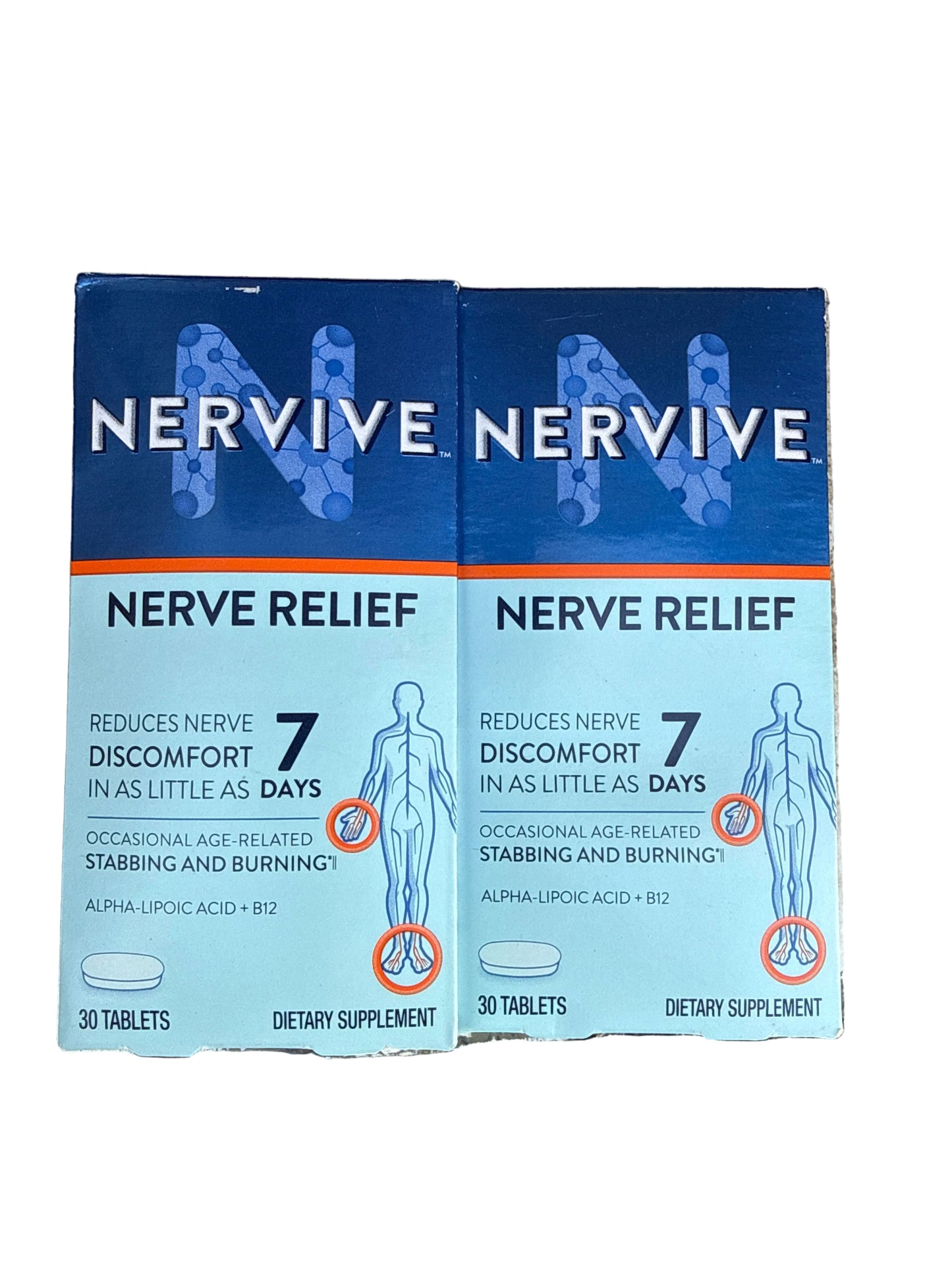 2x 6/28 Nervive Nerve Relief Dietary Supplement 30 Tablets