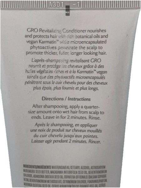 Vegamour GRO Revitalizing Conditioner for Thinning Hair, Size: 8 FL Oz, None