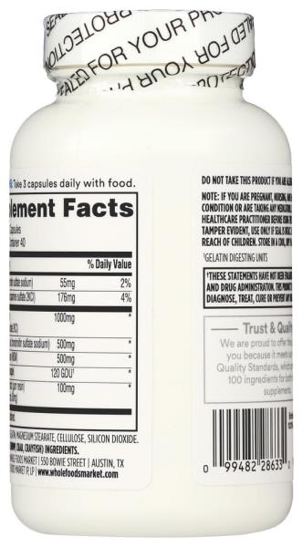 365 by Whole Foods Market, Glucosamine Chondroitin and MMS, 120 Capsules