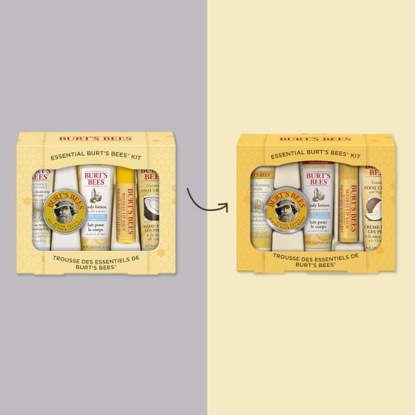 Burt's Bees Gifts Ideas - Essential Everyday Beauty Set, 5 Travel Size Products - Deep Cleansing Cream, Hand Salve, Body Lotion, Foot Cream and Lip Balm