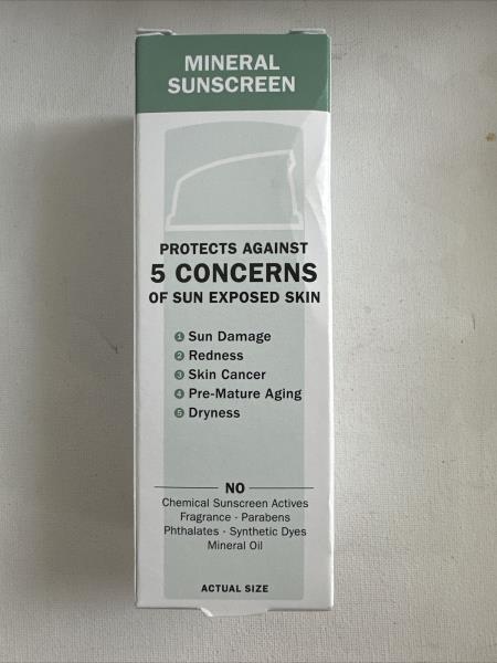 (2) Olay Sensitive Mineral Sunscreen - SPF 30, Broad Spectrum, Fragrance-Free, Zinc Oxide, Colloidal Oatmeal, 1.7 fl oz