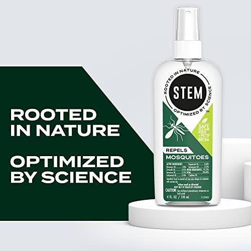(2 Bottles) STEM for Mosquitoes: DEET Free Spray with Botanical Extracts, 4 Oz