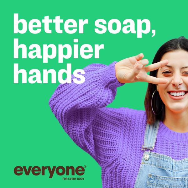 Everyone Liquid Hand Soap, 12.75 Ounce (Pack of 1), Spearmint and Lemongrass, Plant-Based Cleanser with Pure Essential Oils
