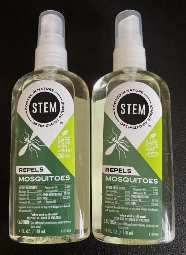 (2 Bottles) STEM for Mosquitoes: DEET Free Spray with Botanical Extracts, 4 Oz