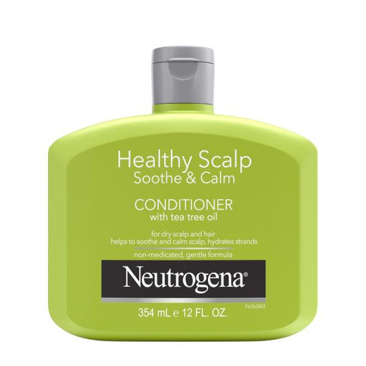 Neutrogena Tea Tree Oil Conditioner - Soothing & Calming for Healthy, Moisturized Hair & Scalp, pH-Balanced, Paraben-Free, Phthalate-Free, Safe for Color-Treated Hair, 12 fl oz