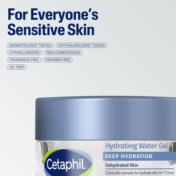 (2) Cetaphil Deep Hydration Skin Restoring Water Gel 1.7 oz, Fragrance Free