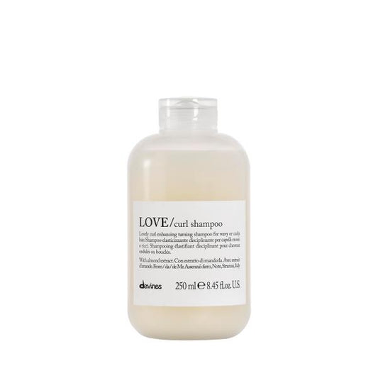 Davines LOVE Curl Shampoo | Wavy & Curly Hair Shampoo | Smooth and Moisturize Curls with Almond Extract | 8.45 fl oz