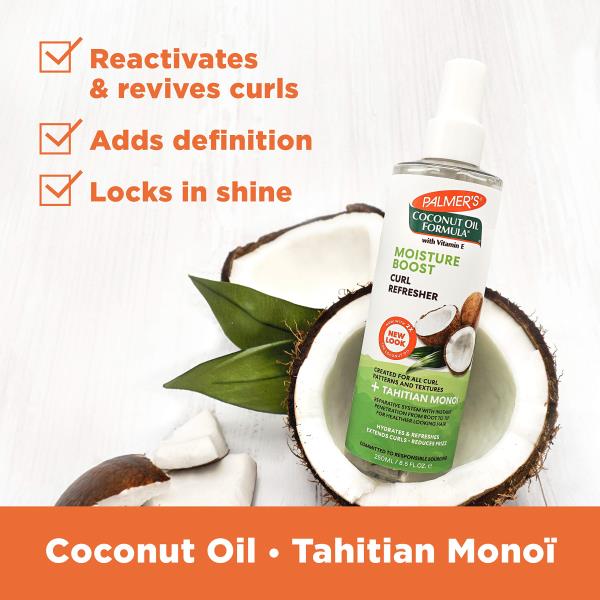Palmer's Coconut Oil Formula Moisture Boost Curl Refresher Spray, 8.5 Ounce