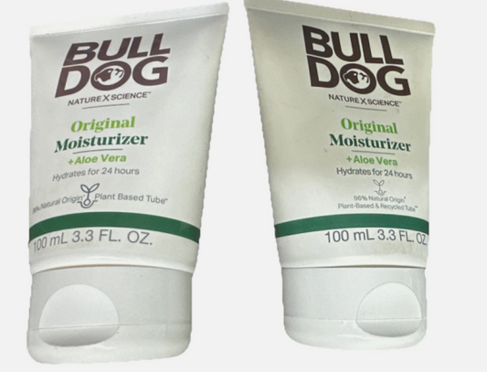 Bulldog Skincare for Men Original Face Moisturizer 3.3 Oz each (2pk bundle)